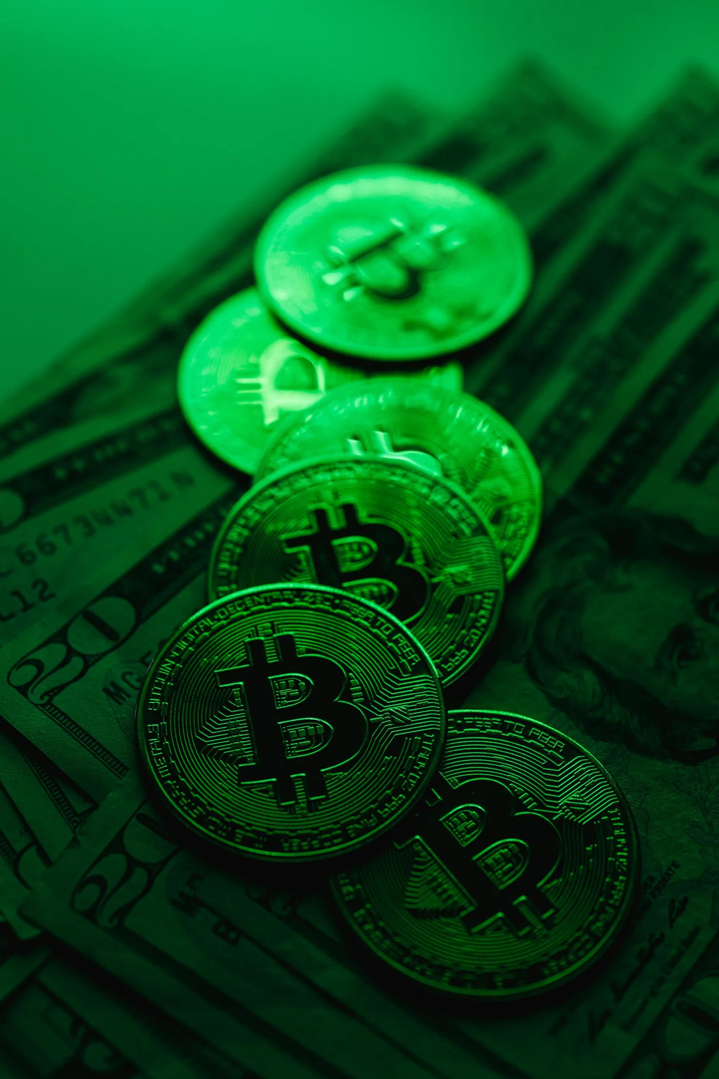 Digital asset market information on a screen
